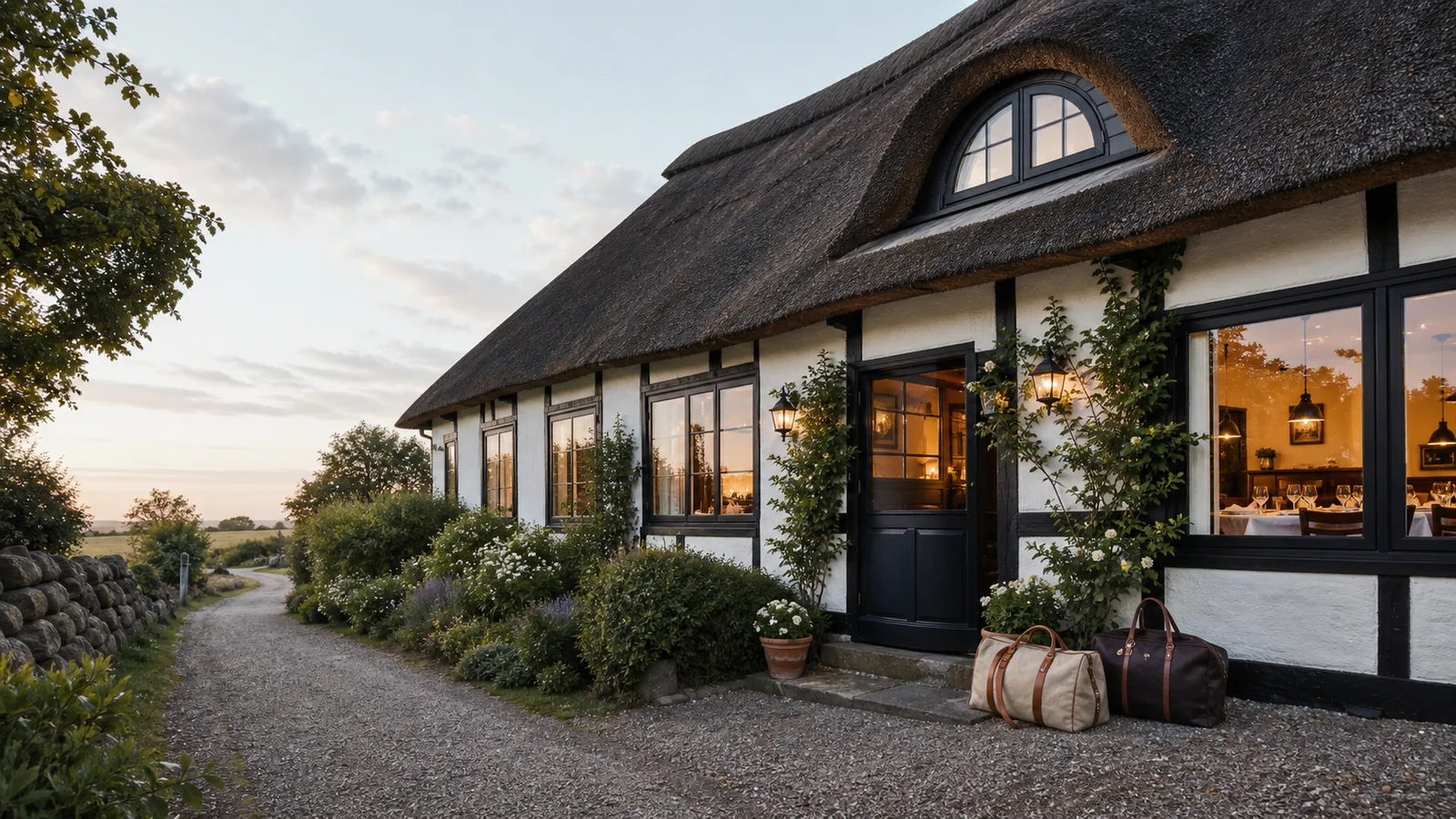 Gourmetophold på en dansk kro